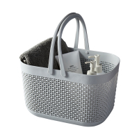 手提洗澡篮子洗浴收纳浴室框澡篮韩国范儿洗漱沐浴蓝筐软男士浴筐