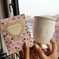 ladure拉杜丽浮雕化妆刷筒防尘美妆刷子刷桶桌面收纳筒收纳盒