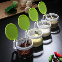 厨房调料盒调味罐油壶组合套装玻璃盐罐家用塑料调料瓶收纳盒