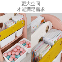 儿童书架绘本架宝宝玩具收纳架整理架幼儿园柜子置物架多层收纳柜
