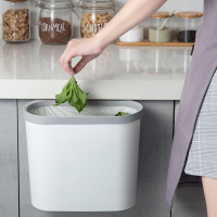 厨房垃圾桶挂式家用橱柜门可壁挂式无盖塑料收纳桶分类杂物桶
