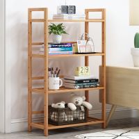 楠竹多层收纳置物架厨房客厅卧室落地卫生间整理储物架书架层架子