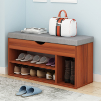 免安装简约现代门口家用换鞋凳多功能软包鞋架收纳储物柜小沙发凳