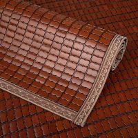 天成夏季沙发垫麻将坐垫巾罩套凉席防滑全包全盖夏天欧式凉垫|天然碳化窄边衬底（双线） 50*100cm