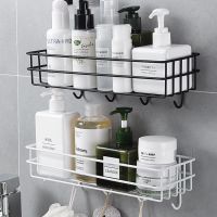 铁艺浴室置物架壁挂沐浴露收纳架洗手间卫生间免打孔洗漱用品架子
