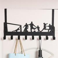 承重强厨房收纳架整理架铁艺吊柜下挂篮柜子隔板分层架橱柜置物架|YL-087足球款黑色 3只装