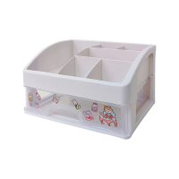 ins风抽屉式桌面透明收纳盒学生书桌胶带化妆品置物架少女心盒子
