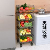 厨房置物架落地多层台面放菜架蔬菜篮子果蔬筐神器收纳架子