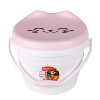 嘟嘟桶凳塑料加厚钓鱼水桶儿童玩具收纳桶家用可坐带盖桶