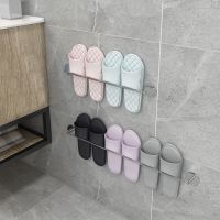 不锈钢免打孔置物架卫浴室洗手间用品收纳神器浴室收纳架鞋拖架子