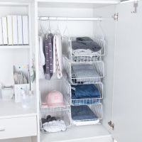 衣柜收纳架挂衣柜分层架子悬挂式衣橱挂架卧室衣服衣物柜内置物架