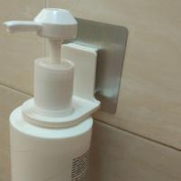 沐浴露洗手液瓶挂架洗洁精壁挂无痕粘胶浴室墙壁置物架|多用途瓶架(含内圈)1个装