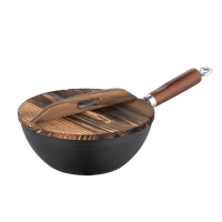 云南德铂欧岱拉无涂层炒锅(DEP-864)