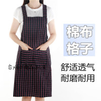 围裙 家用 厨房 纯棉围腰围裙女 时尚工作 男 棉麻背带式 韩版