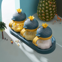 厨房用品玻璃调料盒盐罐调味罐家用油壶罐子收纳盒调味瓶组合套装