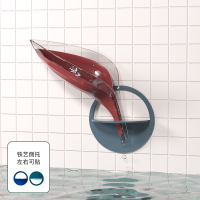 沥水香皂盒创意浴室免打孔吸盘洗衣皂盒卫生间置物架树叶肥皂盒架|科洛玫【升级款适用浴室】一个装