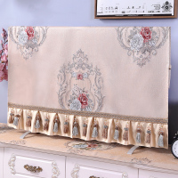 欧式北欧电视机罩防尘罩55寸65寸75开机不取液晶电视套盖布|秀曼-浅棕 48英寸