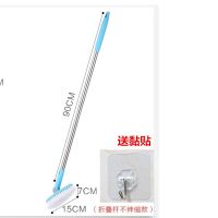 浴室地板刷硬毛长柄清洁刷卫生间浴缸刷户外瓷砖地砖去污洗地刷子|蓝色不伸缩款