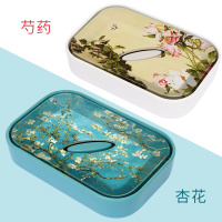 肥皂盒沥水个性创意卫生间家用新款欧式大号北欧洗衣香皂盒长方形|梵高·杏花+芍药