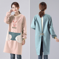 围裙女家用厨房长袖防水防油时尚做饭罩衣大人工作服