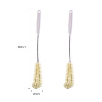 家用清洁刷洗杯子神器厨房长柄奶瓶小刷子杯刷无死角旋转|长柄杯刷2个