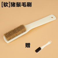 大号猪鬃毛刷子特大硬毛刷文玩核桃金刚菩提核桃清理包浆刷|大号黄猪鬃刷送6排黑毛