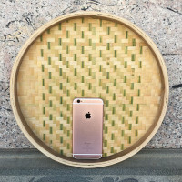 竹制品竹编制品 竹编竹匾 有孔无孔竹筛子/家用圆簸箕晾晒绘画装|无孔直径32厘米