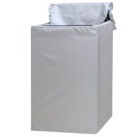 波轮洗衣机罩防水防晒盖布套子上开全自动小天鹅防尘通用|银色拉链(标准款) 上开波轮10kg专用