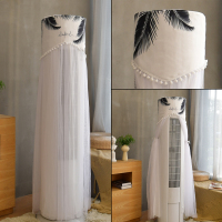 开机不取空调罩套立式空调防尘罩圆柱形柜机圆形北|开机不取|双层防尘|黑色椰 睿行/舒适星/芳华/芳星(B)