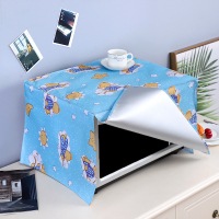 微波炉罩防水防晒防尘罩防油烟长帝烤箱罩打印机罩盖|防晒-趴趴熊 尺寸A:46*37*27(半包&middot;前开口)