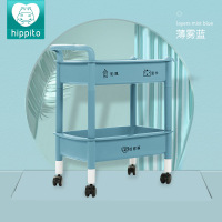 儿童玩具收纳架宝宝婴儿大容量超大储物箱神器分类整理多层置物柜|二层置物架-薄雾蓝