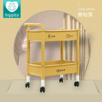 儿童玩具收纳架宝宝婴儿大容量超大储物箱神器分类整理多层置物柜|二层置物架-赛柏黄