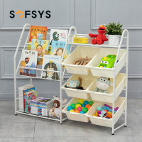 儿童玩具收纳架幼儿园置物架多层简易整理柜大容量宝宝书架绘本架