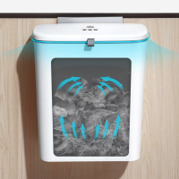 厨房垃圾桶壁挂式带盖家用厕所卫生间橱柜门悬挂收纳纸篓防臭挂墙