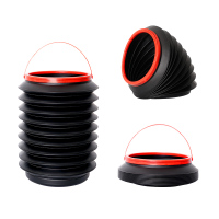 车载垃圾桶汽车内用创意可折叠伸缩雨伞桶多功能置物车挂式收纳筒