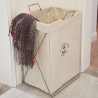 棉麻脏衣篮折叠收纳箱桶家用大号防水洗衣篮脏衣服玩具储物收纳筐