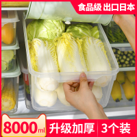 大容量冰箱专用保鲜盒食物蔬菜水果收纳盒鸡蛋食品冷冻密封塑料盒