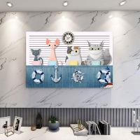 电视机防尘罩布布艺家用42寸55寸58寸65寸壁|海洋动物(加厚布料/后衬加长) 52英寸(宽125*高78cm)