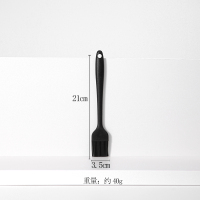 厨房油刷硅胶刷家用烧烤扫奶油酱料扫烤肉烧烤刷烘焙工具小刷子|黑色油刷小号