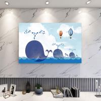 电视机防尘罩布布艺家用42寸55寸58寸65寸壁|蓝鲸(加厚布料/后衬加长) 70英寸(宽160*高98cm)