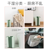 厨房垃圾桶壁挂式分类家用大号折叠橱柜门厨余分离客厅卫生间收纳