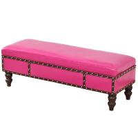 服装店沙发休息凳换鞋凳鞋店试鞋凳简约现代长条储物收纳皮墩凳子