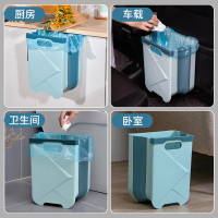 厨房垃圾桶挂式家用可折叠分类收纳卫生间橱柜门悬厨余专用垃圾筒
