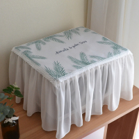 四面微波炉套子防尘罩全包烤箱罩格兰仕微波炉帘盖巾盖布北欧|松叶 长52-宽30-高33cm