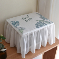 四面微波炉套子防尘罩全包烤箱罩格兰仕微波炉帘盖巾盖布北欧|龟背叶 长52-宽30-高33cm