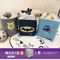 出口儿童卡通玩具收纳桶大号布艺收纳筐宝宝杂物收纳篮衣物脏衣桶