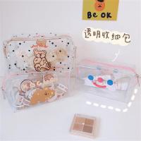 透明防水化妆包 可爱卡通化妆品收纳袋 便携大容量