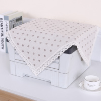 打印机罩复印机传真机盖布罩一体机防尘布盖巾布艺方巾斗柜布|小雏菊 常规尺寸:55*55cm(2个装)