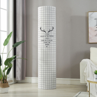 空调防尘罩立式圆柱形柜机圆形开机不取空调罩套北欧|黑白鹿角-弹力全包 I铂I酷/小米