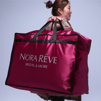 防水拖尾婚纱防尘袋箱子大号防尘罩袋子logo礼服收纳包手提包